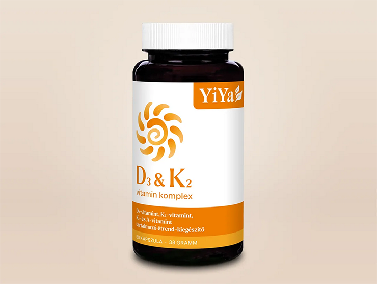 YiYa D3-vitamin & K2-vitamin komplex - kiemelkedő K2-vitamin tartalom!