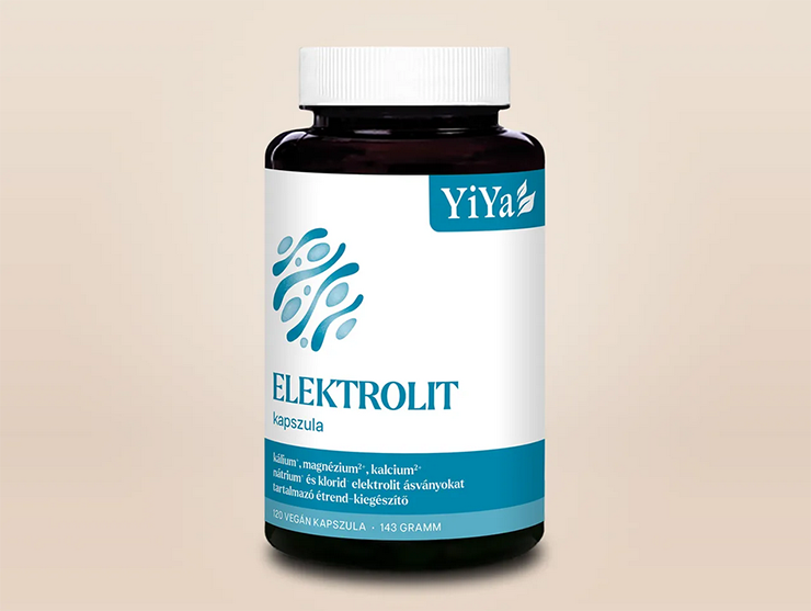 YiYa Elektrolit kapszula - Kálium, Magnézium, Kalcium, Nátrium és Klorid elektrolit ásványokkal!
