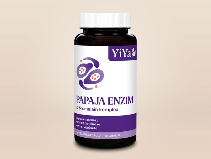 YiYa Papaja enzim & Bromelain komplex - az optimális emésztésért és a bélrendszer egészségéért!