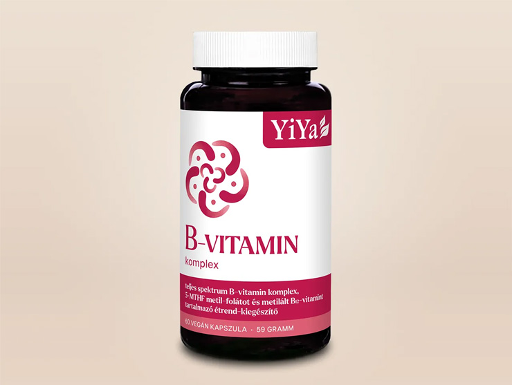 YiYa B-vitamin komplex - teljes spekrum B-vitamin komplex, metil-foláttal és metilált B12-vel!