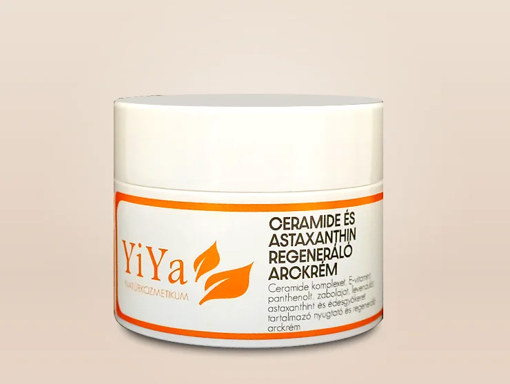 YiYa Astaxanthin & Ceramide nyugtató és regeneráló arckrém