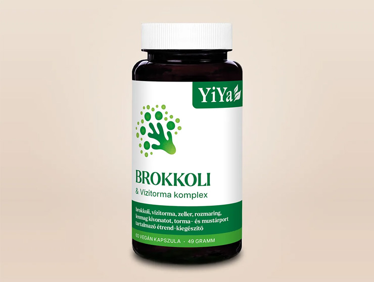 YiYa Brokkoli & Vízitorma - méregtelenítő formula a máj és hormonrendszer egészségéért