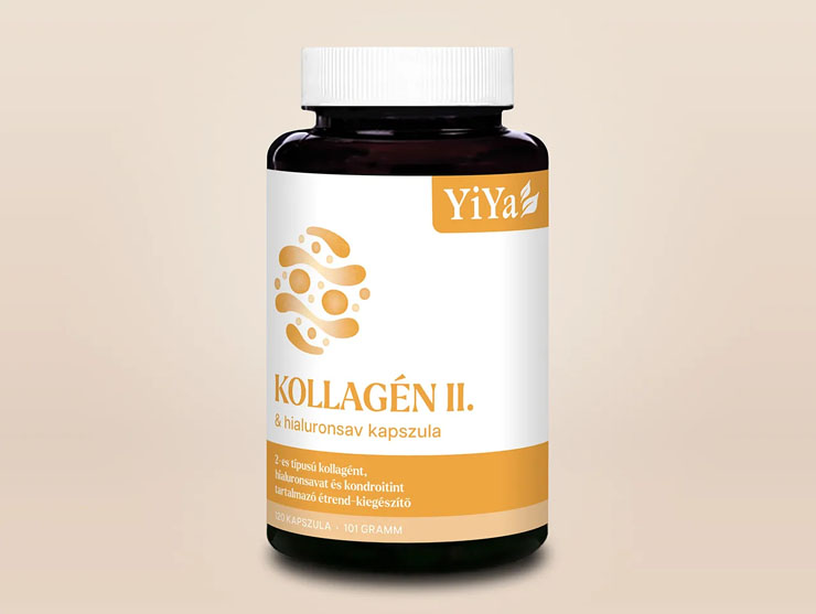 YiYa 2-es típusú Kollagén + Hialuronsav komplex - porc-, ízületvédő, hidratáló komplex