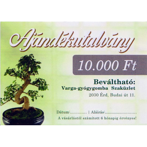 Ajándékutalvány 10000 FT