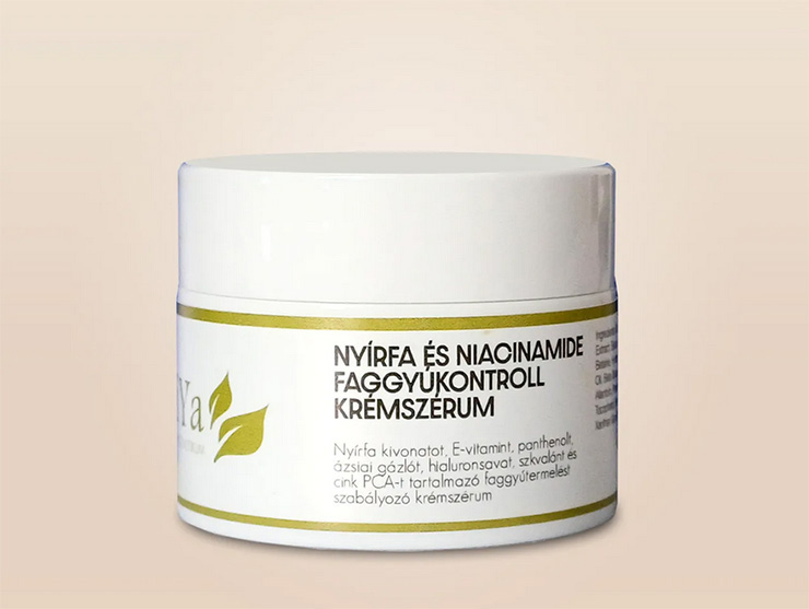YiYa Nyírfa és Niacinamide faggyúkontroll krémszérum