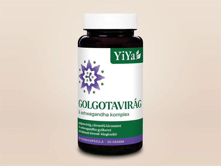 YiYa Golgotavirág & Ashwagandha komplex – a stressz- és feszültségoldásért, a pihentető alvásért!